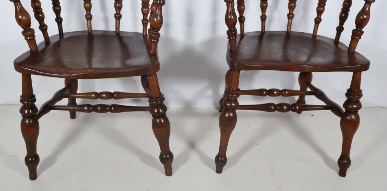 Paire de fauteuils anglais style Windsor époque Victorienne