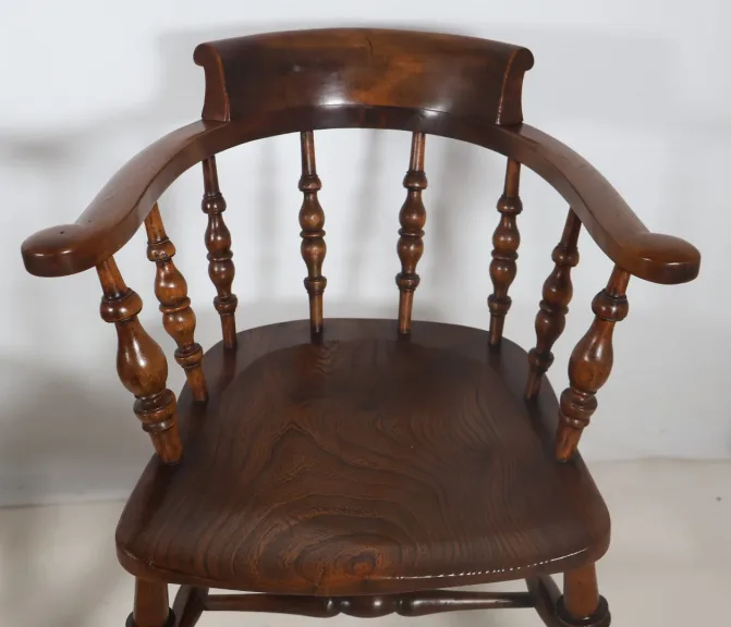 Paire de fauteuils anglais style Windsor époque Victorienne