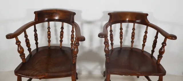PAIR OF VICTORIAN ARMCHAIRS