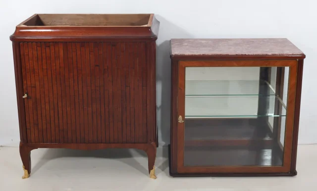 FRENCH TRANSITION STYLE DISPLAY CABINET