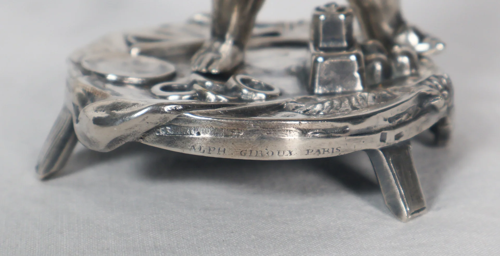 PAIR OF SILVER PLATE CANDLESTICKS