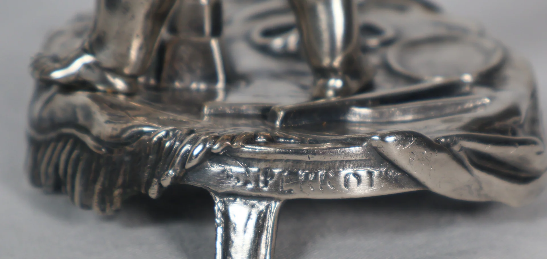PAIR OF SILVER PLATE CANDLESTICKS
