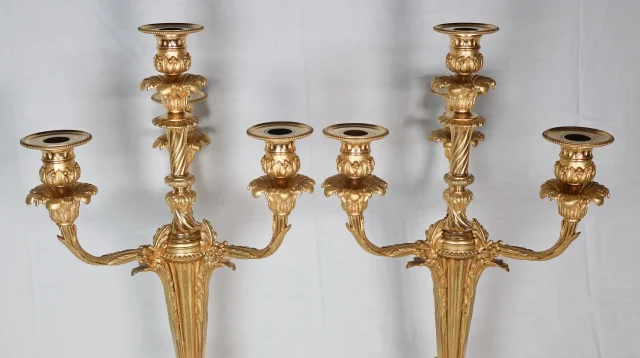 Paire de chandeliers d'époque Napoléon III