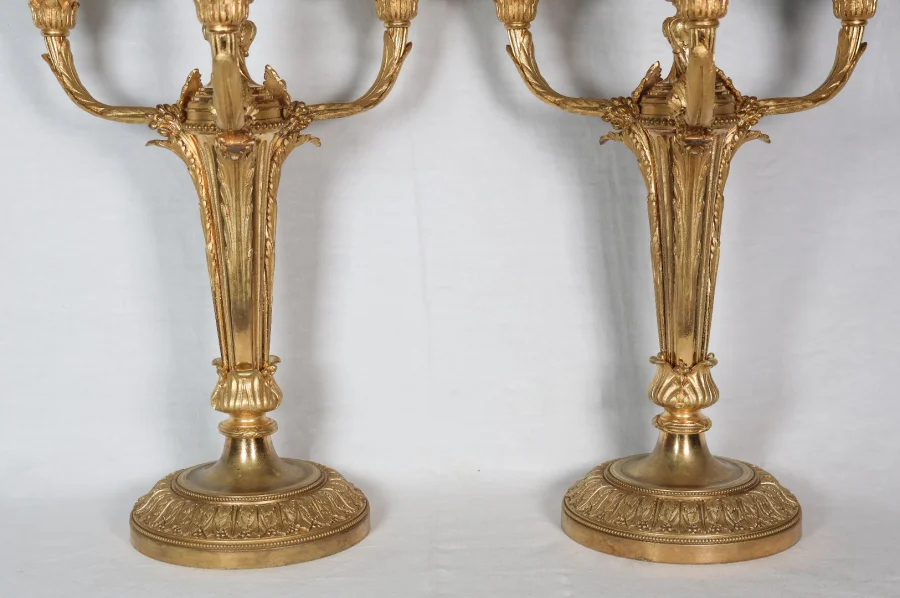 Paire de chandeliers d'époque Napoléon III