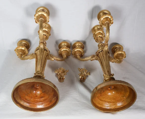Paire de chandeliers d'époque Napoléon III