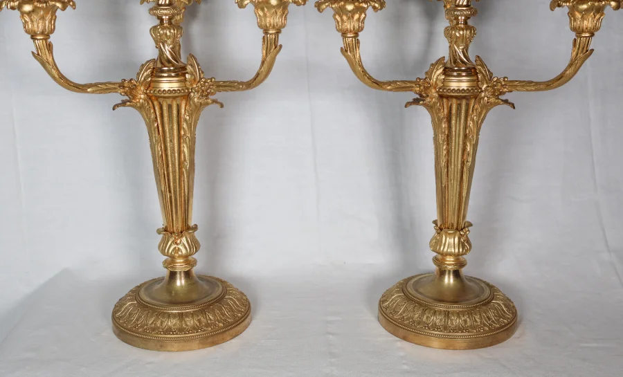 Paire de chandeliers d'époque Napoléon III