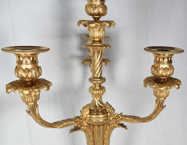 Paire de chandeliers d'époque Napoléon III