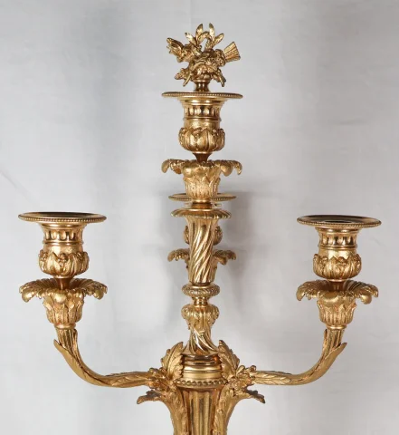 Paire de chandeliers d'époque Napoléon III