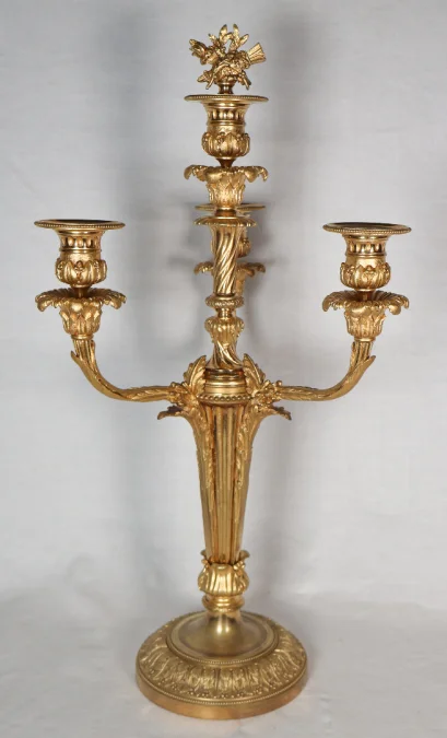 Paire de chandeliers d'époque Napoléon III