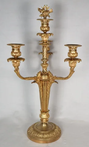 Paire de chandeliers d'époque Napoléon III