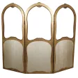 Paravent en bois doré style Louis XV fin XIXe