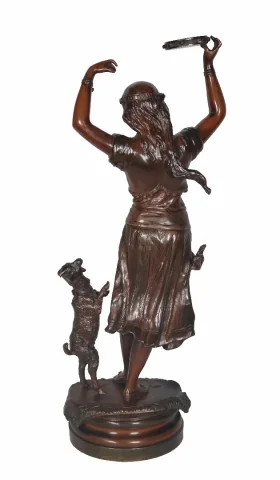BRONZE FIGURE signed BERGMAN