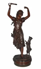 FIGURA DE BRONCE firmada BERGMAN