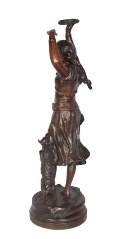 BRONZE FIGURE signed BERGMAN