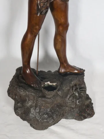 Bronze Jeune Pêcheur Napolitain Giovanni Varlese 1888-1922