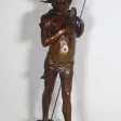 Bronze Jeune Pêcheur Napolitain Giovanni Varlese 1888-1922