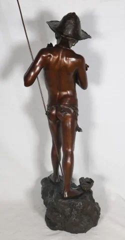 Bronze Jeune Pêcheur Napolitain Giovanni Varlese 1888-1922