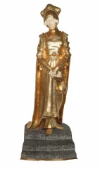 Bronze chryséléphantine époque art déco Dominique ALONZO