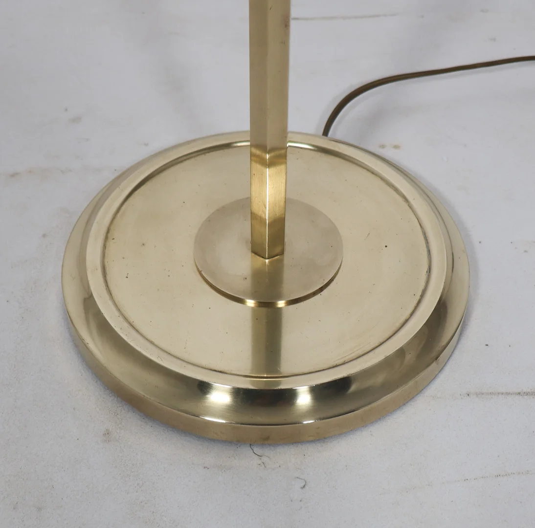 Lampadaire liseuse en bronze doré Maison Baguès, années 1970