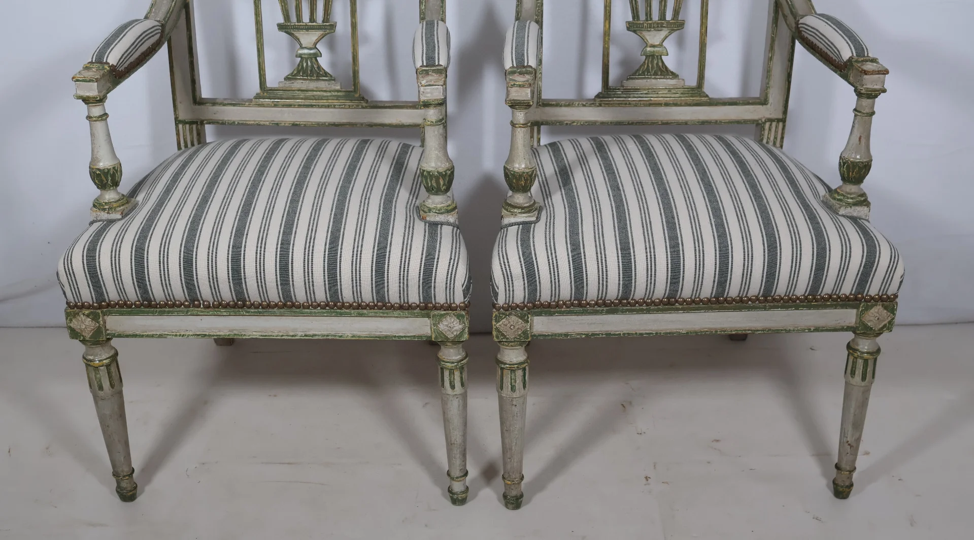 PAIR OF FRENCH DIRECTOIRE PERIOD ARMCHAIRS