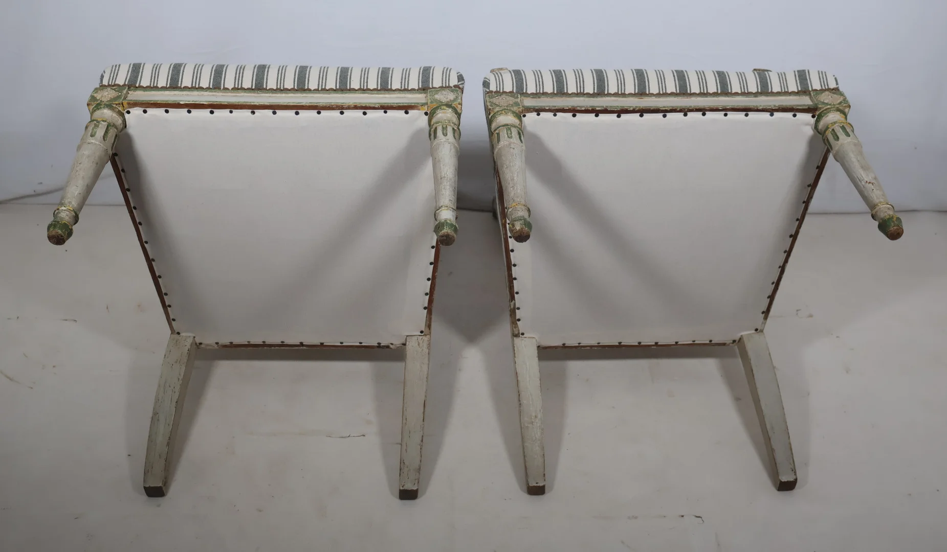 PAIR OF FRENCH DIRECTOIRE PERIOD ARMCHAIRS