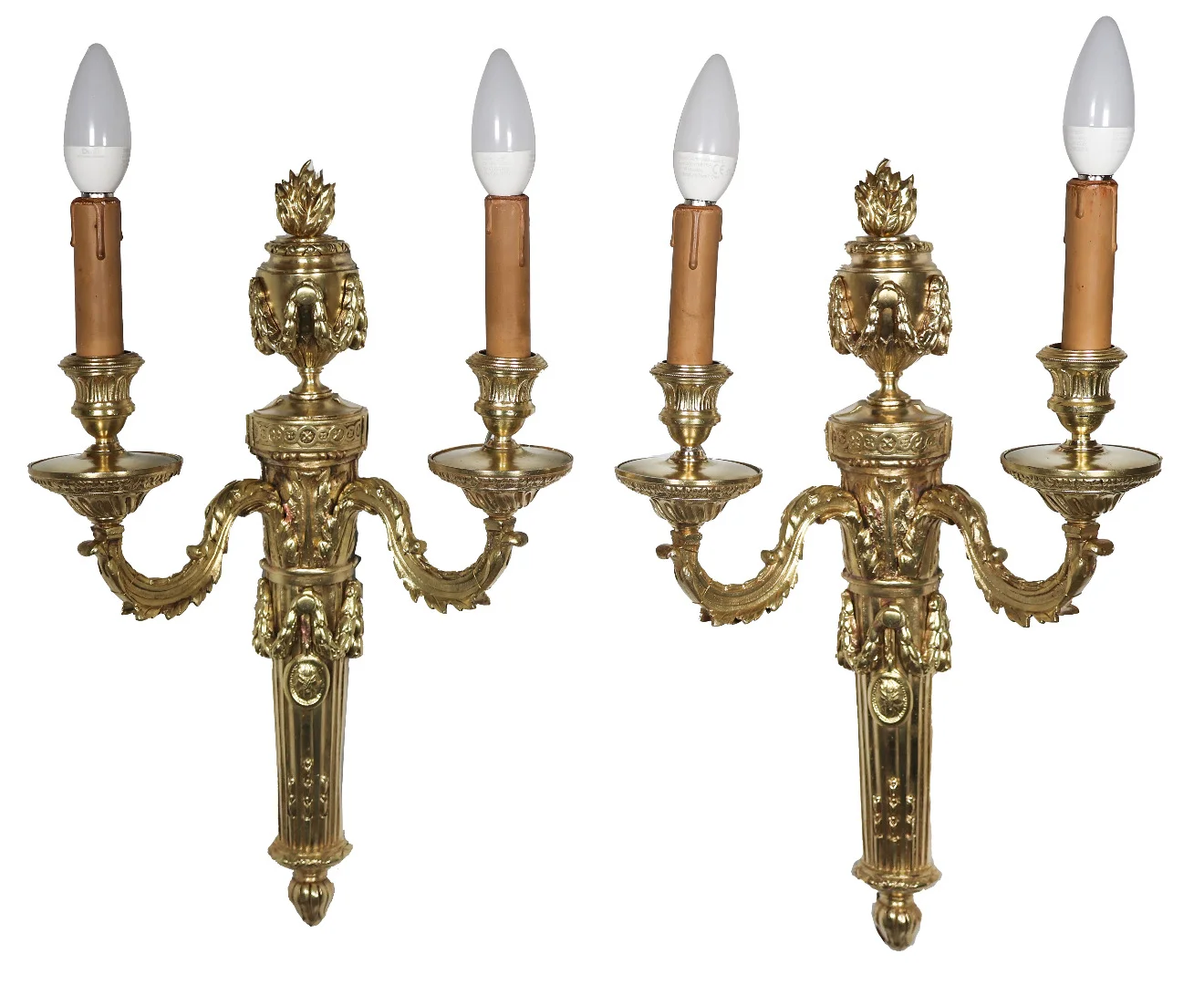 PAIR OF LOUIS XVI PERIOD WALL LIGHTS