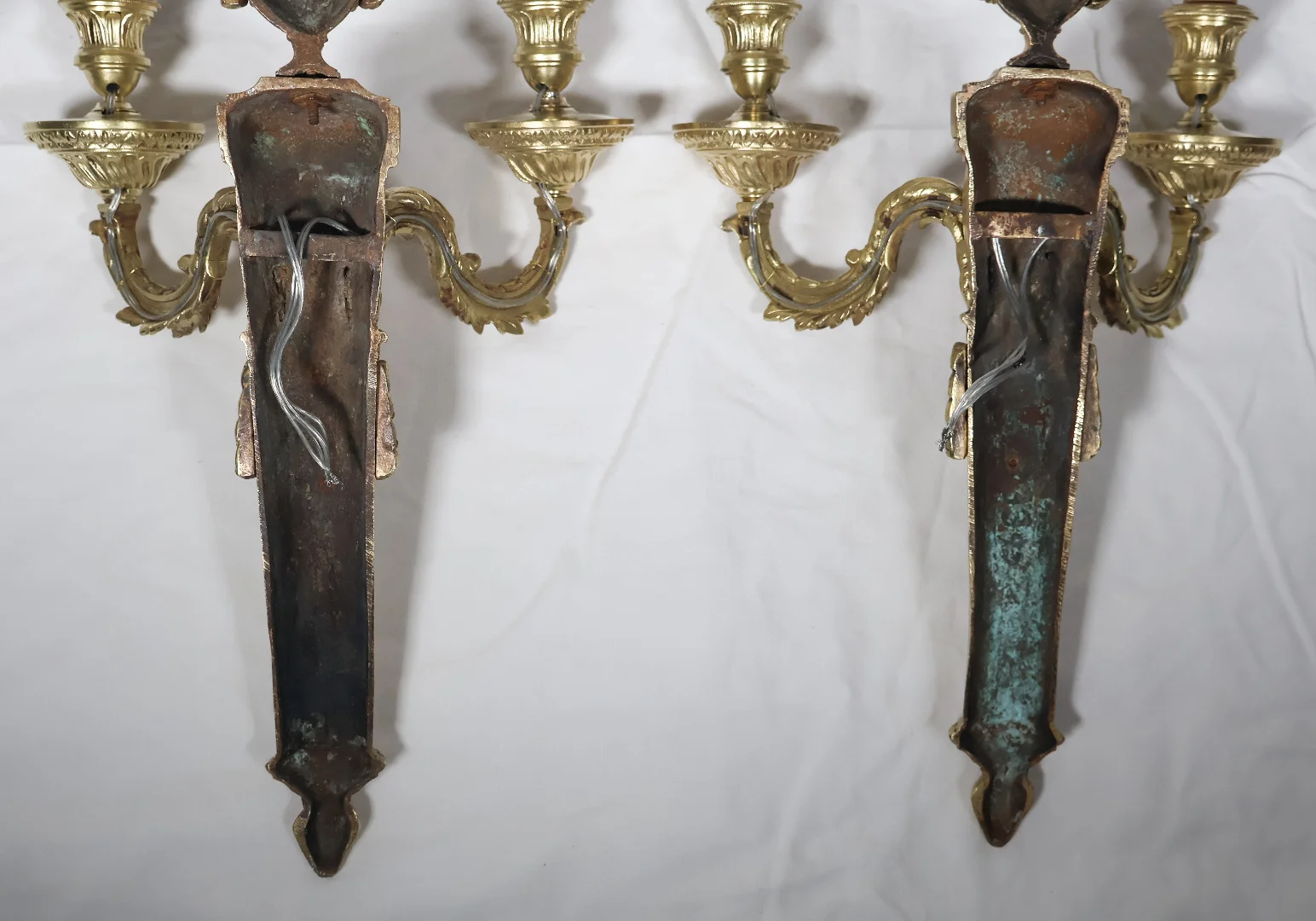 PAIR OF LOUIS XVI PERIOD WALL LIGHTS