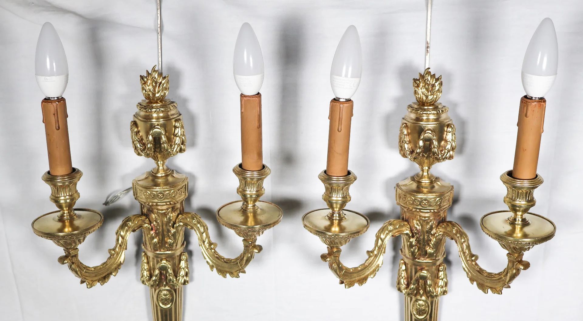 PAIR OF LOUIS XVI PERIOD WALL LIGHTS