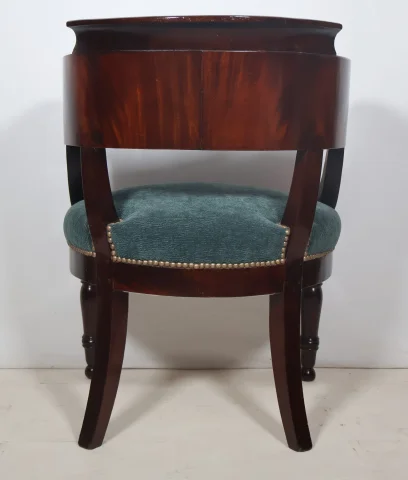 Fauteuil de bureau en acajou époque Restauration — Très bon état
