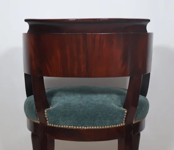 Fauteuil de bureau en acajou époque Restauration — Très bon état