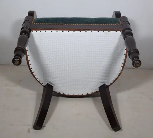 Fauteuil de bureau en acajou époque Restauration — Très bon état