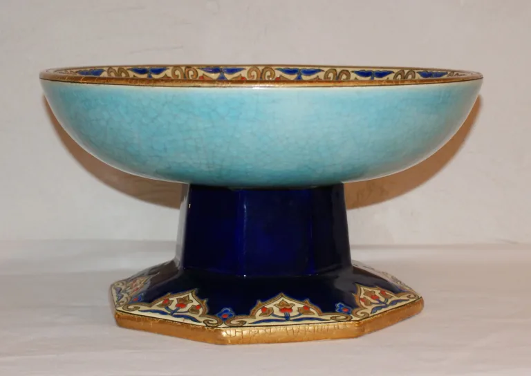 LONGWY EMAILLE DISH VON MP CHEVALIER 1951