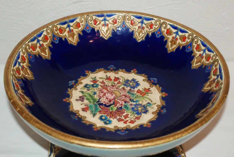 LONGWY EMAILLE DISH VON MP CHEVALIER 1951