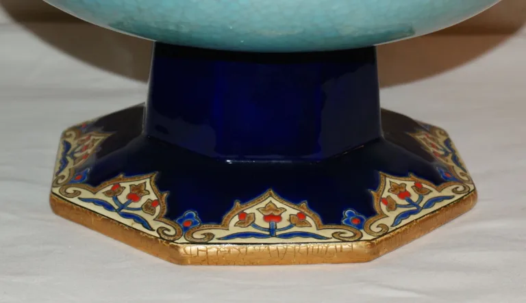 LONGWY EMAILLE DISH VON MP CHEVALIER 1951