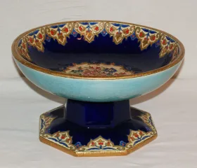Coupe En émaux De Longwy Par MP Chevalier 1951