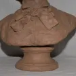 Buste en Terre signé R. Chassaigne et daté 1881