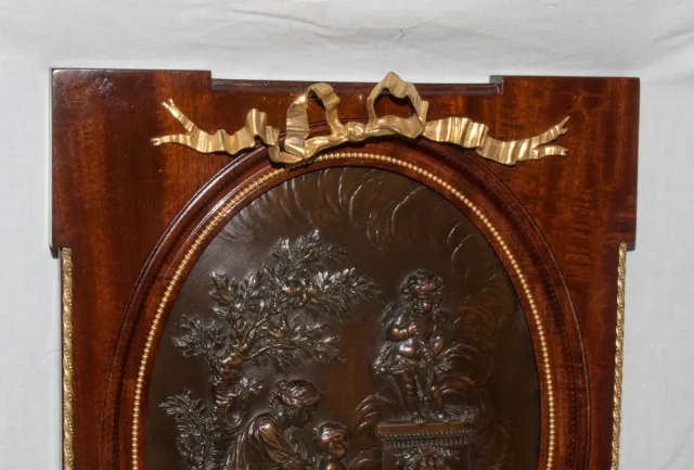 BRONZEMEDAILLON VON VENUS UND AMERIKA NACH CLODION