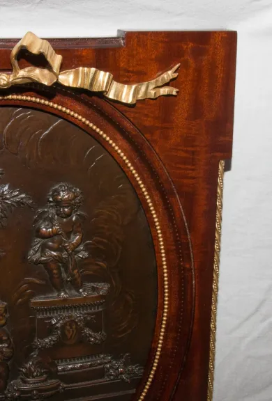 Médaillon en bonze "Vénus et l'enfant" d'après Clodion fin XIXe