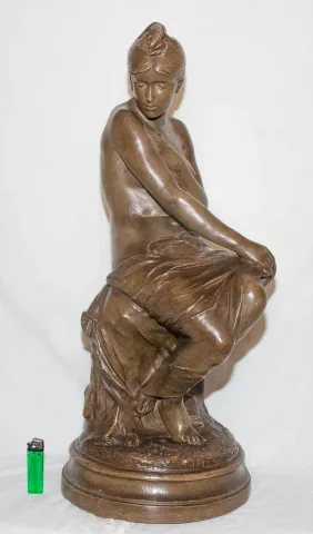 ESCULTURA EARTHENWARE FIRMADA POR PAUL DELAROCHE