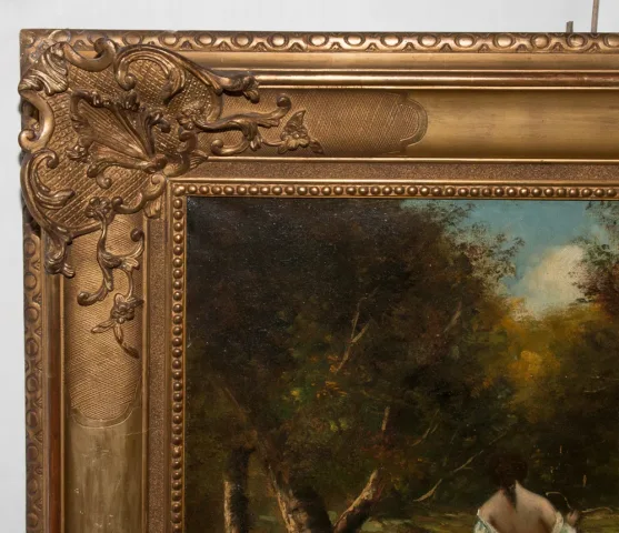 BARBIZON SCHOOL OIL ON CANVAS