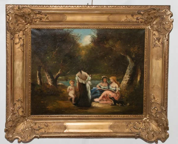 BARBIZON SCHOOL OIL ON CANVAS