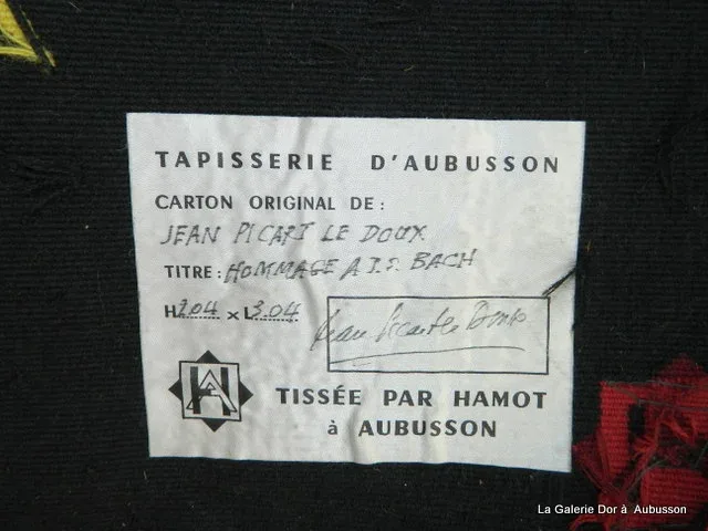 Jean Picart le Doux , aux cimaises de la Galerie DOR à Aubusson