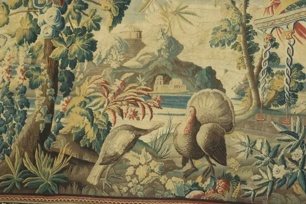 La Galerie Dor d'Aubusson vous  propose  une tapisserie d'après J-J Dumons