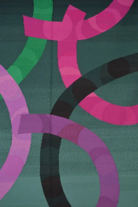 La Galerie DOR d'Aubusson présente un tapis par Jean- Michel ROYER artiste Lissier