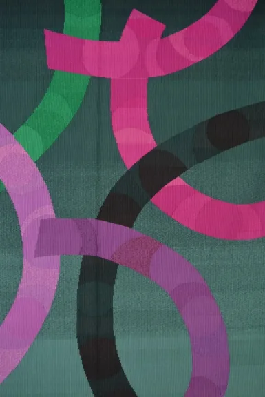 La Galerie DOR d'Aubusson présente un tapis par Jean- Michel ROYER artiste Lissier
