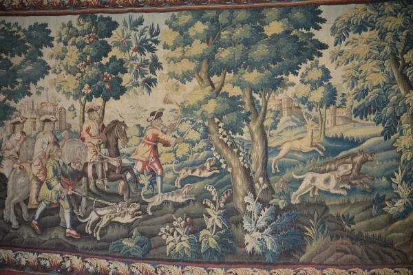 Aubusson Tapisseries Galerie Dor présente une chasse manufacture Royale