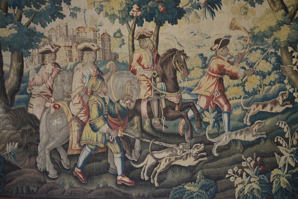 Aubusson Tapisseries Galerie Dor présente une chasse manufacture Royale