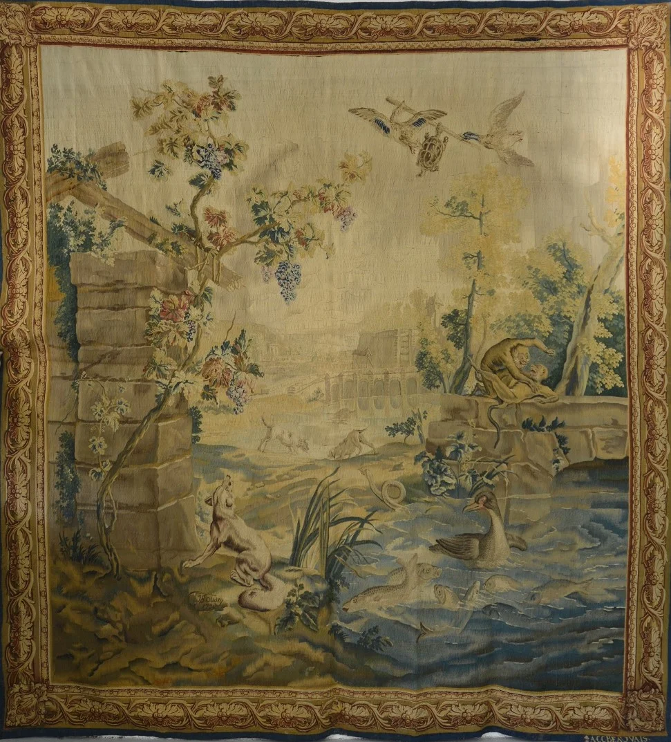 Aubusson, La Galerie DOR propose une tapisserie 18eme par la manufacture Royale de Beauvais
