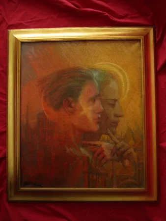 CANVAS SIGNED GEORGE ROGY 1949上のオイル