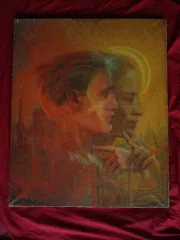 CANVAS SIGNED GEORGE ROGY 1949上のオイル